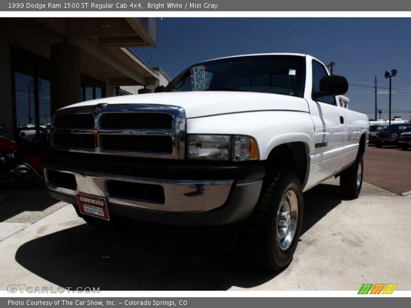 Bright White / Mist Gray 1999 Dodge Ram 1500 ST Regular Cab 4x4