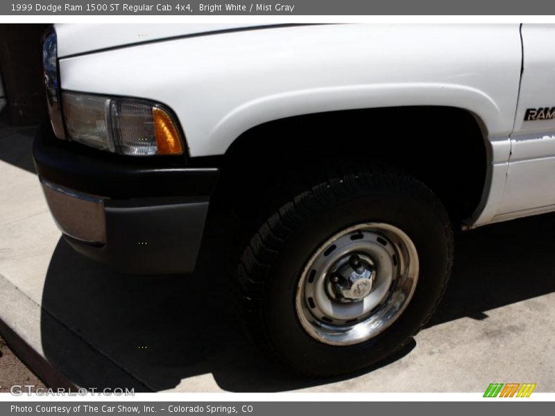 Bright White / Mist Gray 1999 Dodge Ram 1500 ST Regular Cab 4x4