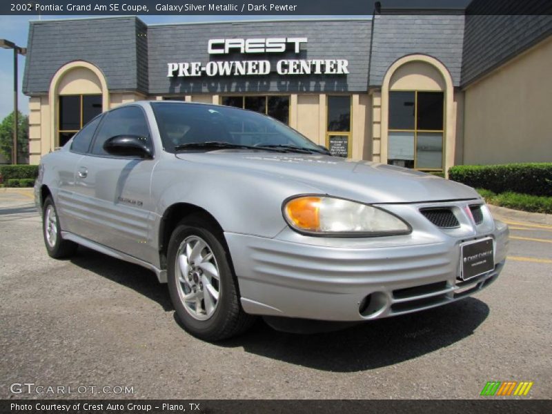 Galaxy Silver Metallic / Dark Pewter 2002 Pontiac Grand Am SE Coupe