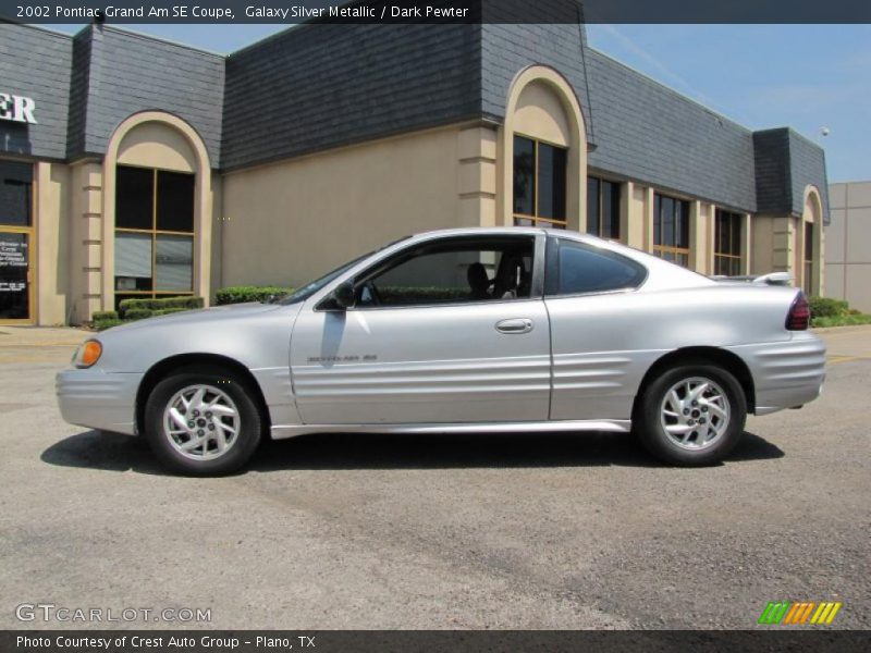 Galaxy Silver Metallic / Dark Pewter 2002 Pontiac Grand Am SE Coupe