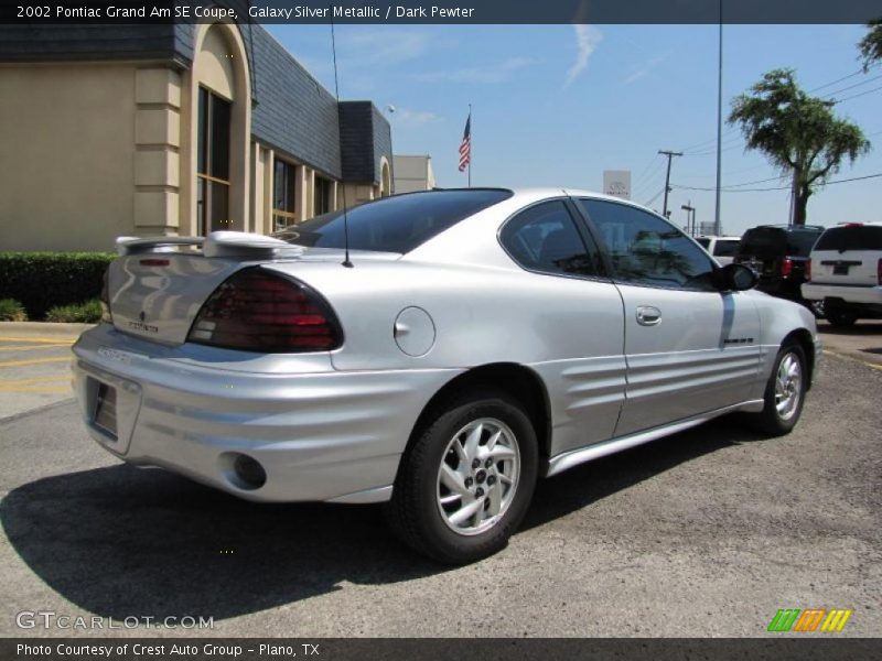 Galaxy Silver Metallic / Dark Pewter 2002 Pontiac Grand Am SE Coupe