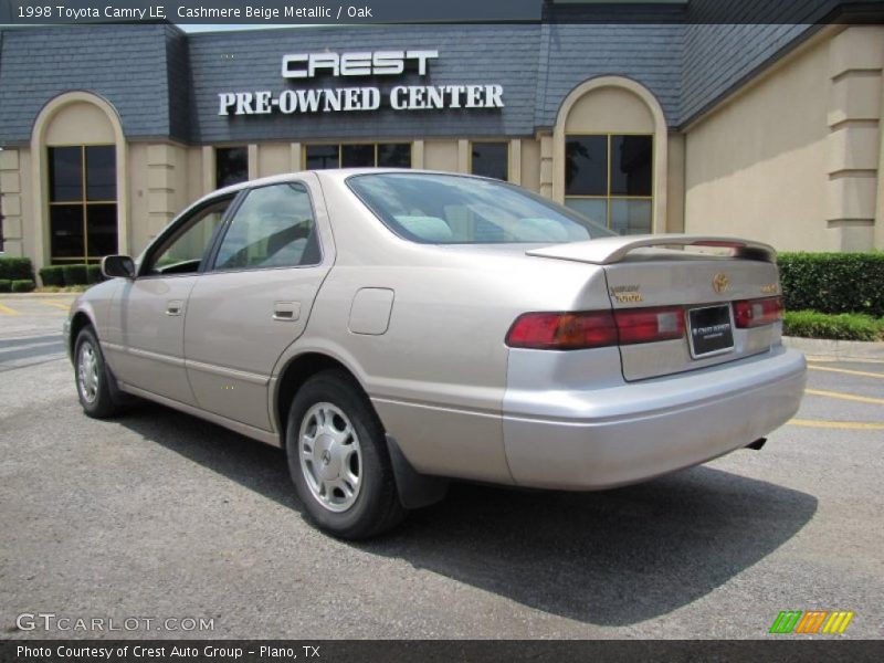 Cashmere Beige Metallic / Oak 1998 Toyota Camry LE