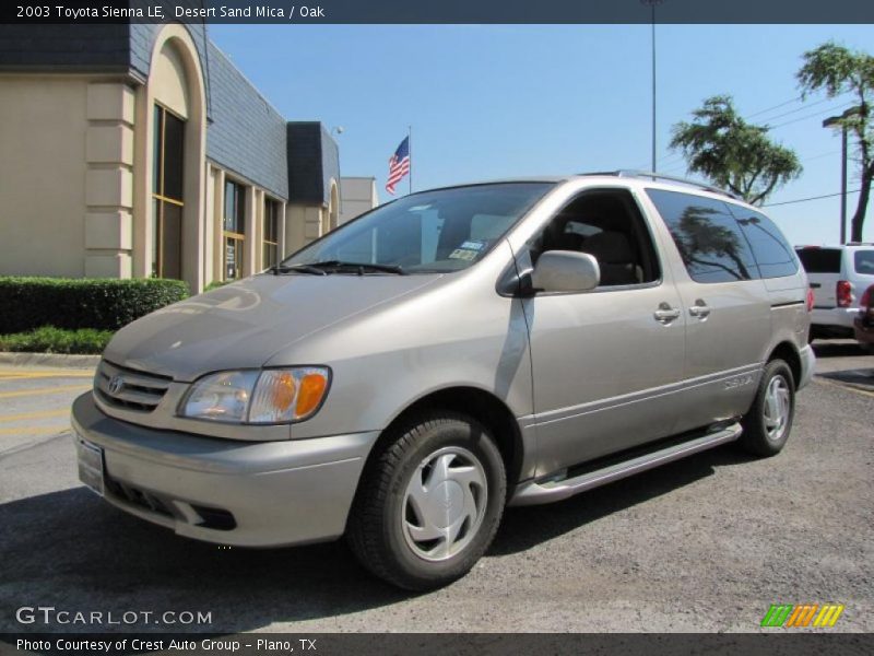 Desert Sand Mica / Oak 2003 Toyota Sienna LE