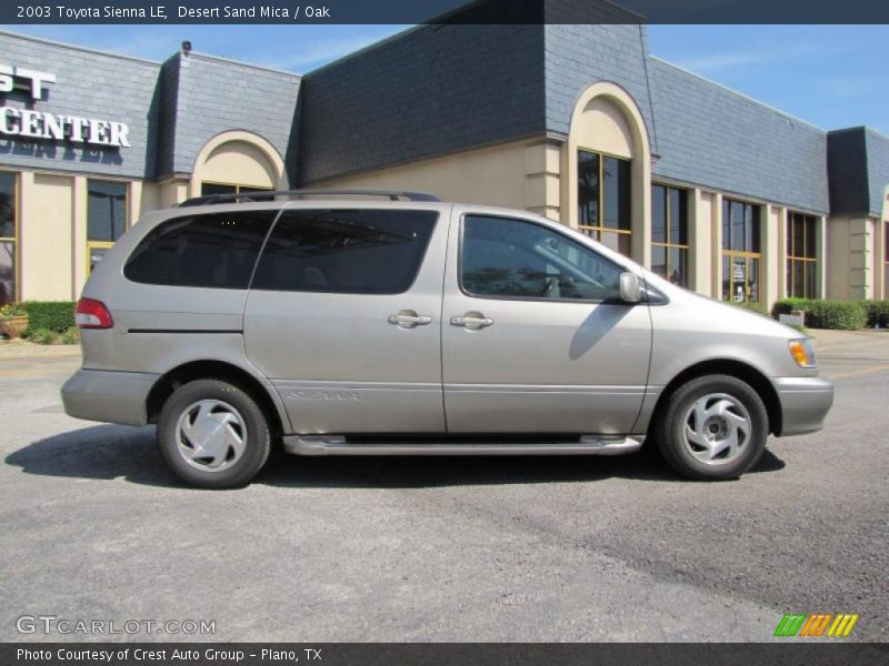Desert Sand Mica / Oak 2003 Toyota Sienna LE