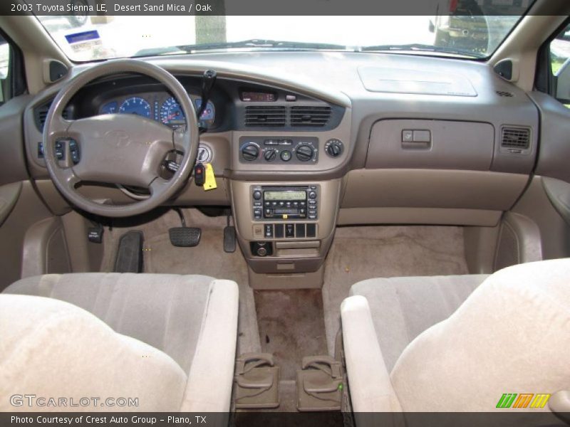 Desert Sand Mica / Oak 2003 Toyota Sienna LE