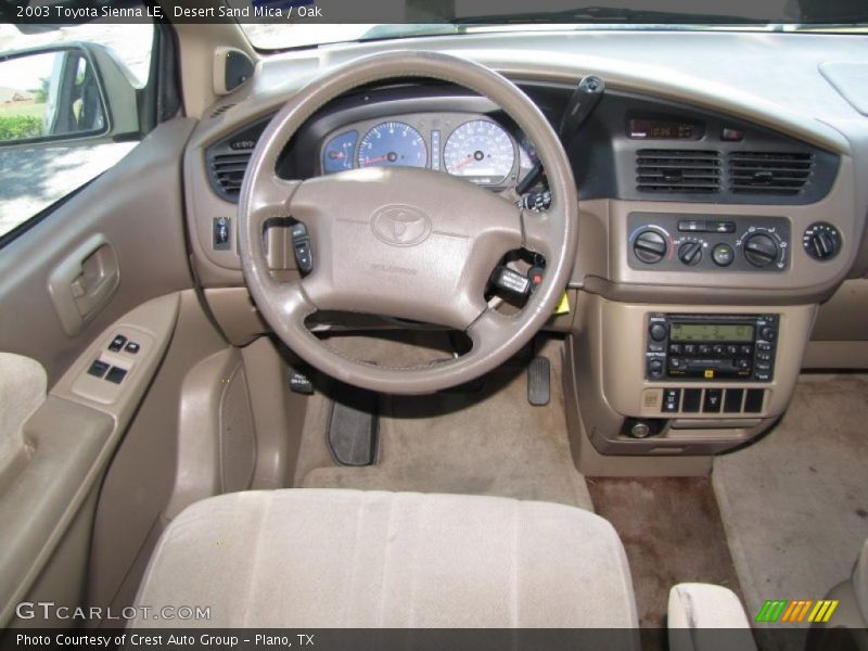 Desert Sand Mica / Oak 2003 Toyota Sienna LE