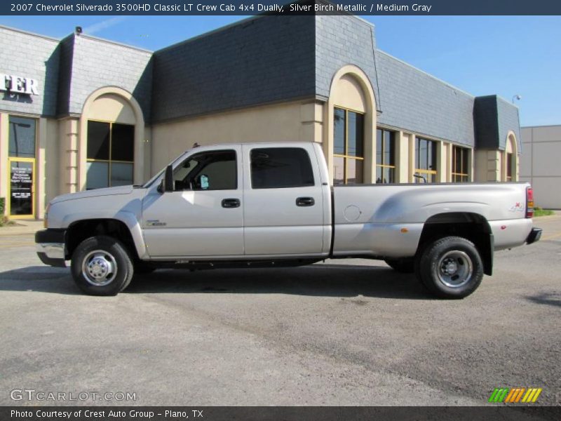 Silver Birch Metallic / Medium Gray 2007 Chevrolet Silverado 3500HD Classic LT Crew Cab 4x4 Dually