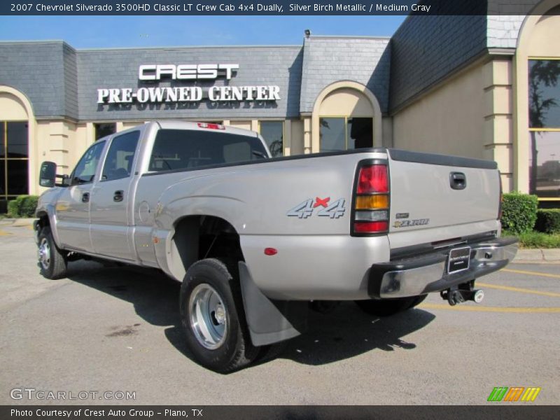 Silver Birch Metallic / Medium Gray 2007 Chevrolet Silverado 3500HD Classic LT Crew Cab 4x4 Dually