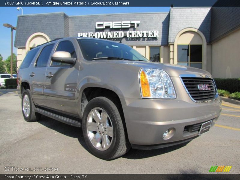 Antique Bronze Metallic / Cocoa/Light Cashmere 2007 GMC Yukon SLT