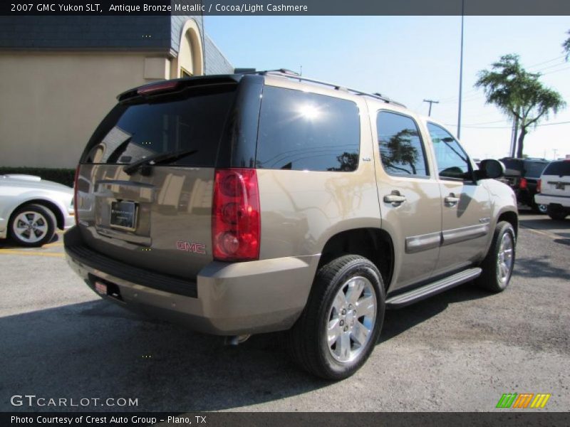 Antique Bronze Metallic / Cocoa/Light Cashmere 2007 GMC Yukon SLT