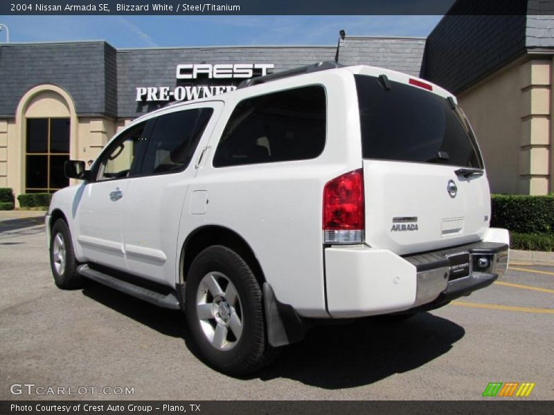 Blizzard White / Steel/Titanium 2004 Nissan Armada SE