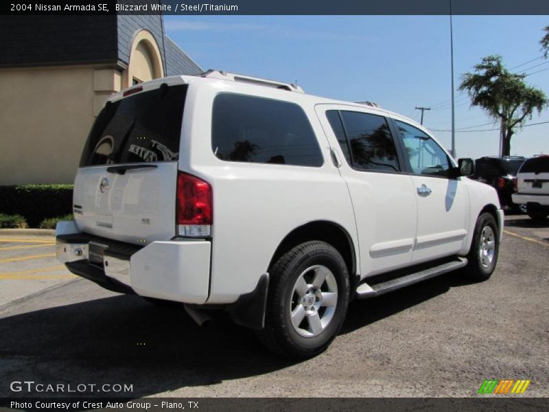 Blizzard White / Steel/Titanium 2004 Nissan Armada SE