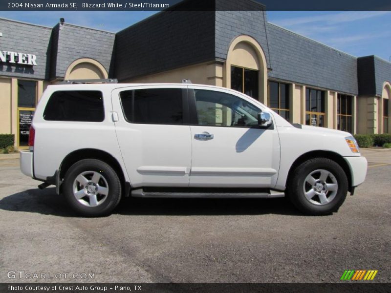 Blizzard White / Steel/Titanium 2004 Nissan Armada SE