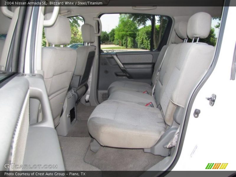Blizzard White / Steel/Titanium 2004 Nissan Armada SE