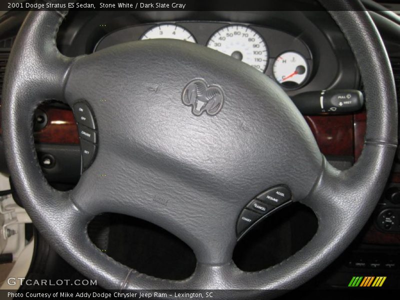 Stone White / Dark Slate Gray 2001 Dodge Stratus ES Sedan