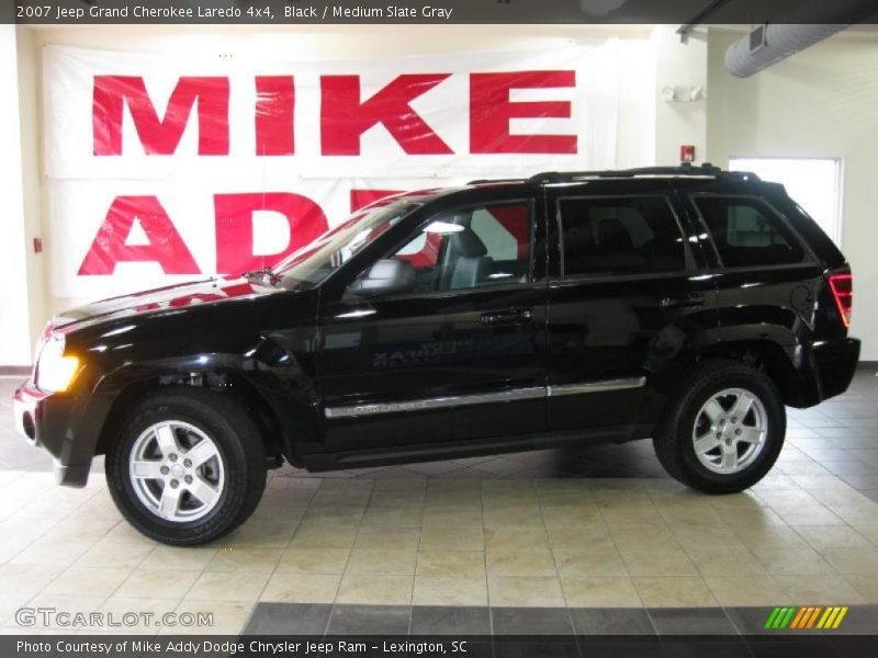 Black / Medium Slate Gray 2007 Jeep Grand Cherokee Laredo 4x4