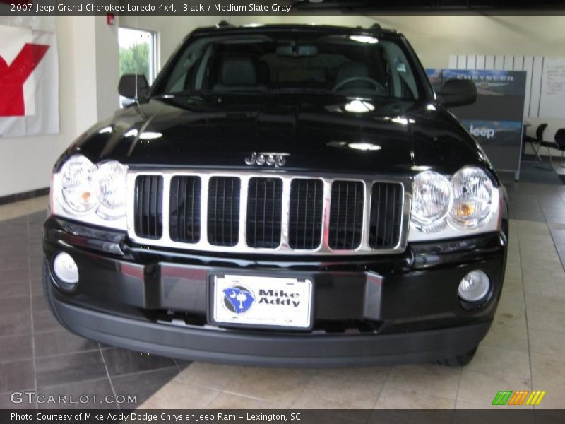 Black / Medium Slate Gray 2007 Jeep Grand Cherokee Laredo 4x4