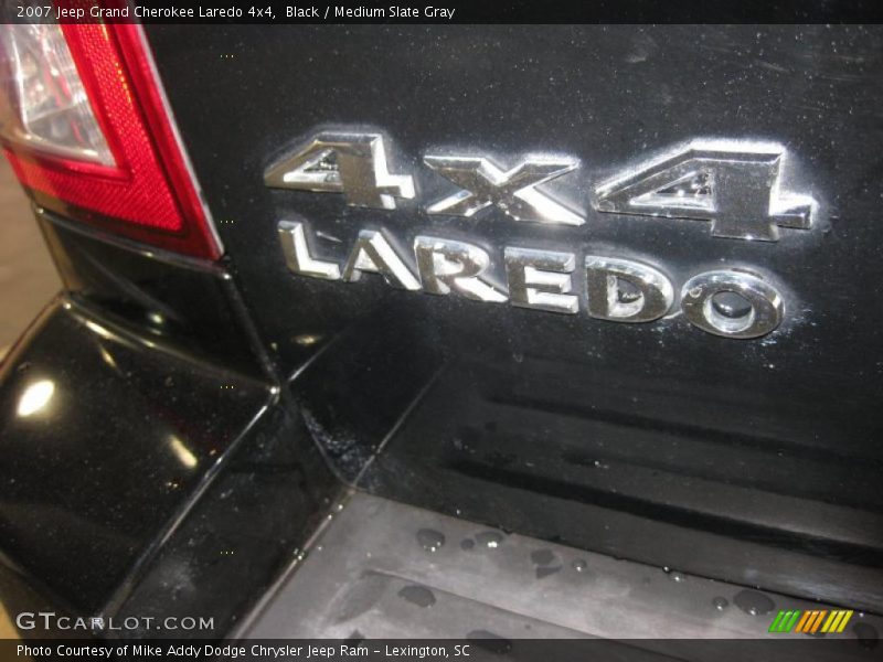 Black / Medium Slate Gray 2007 Jeep Grand Cherokee Laredo 4x4