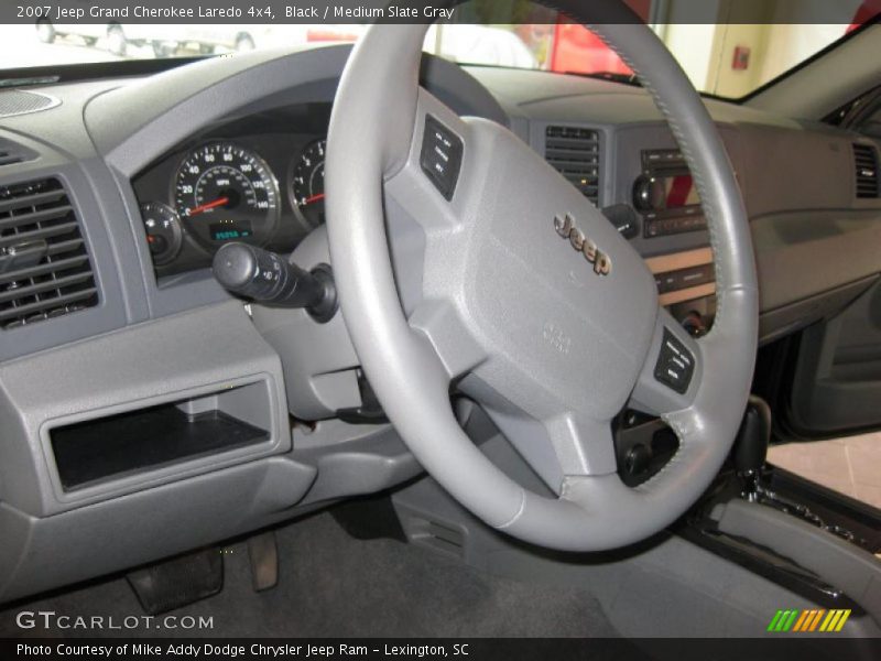 Black / Medium Slate Gray 2007 Jeep Grand Cherokee Laredo 4x4