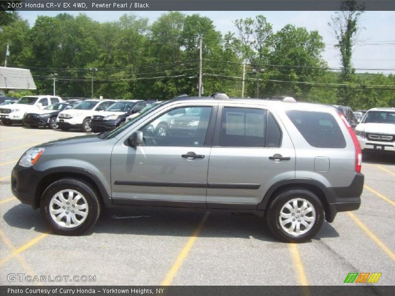 Pewter Pearl / Black 2005 Honda CR-V EX 4WD