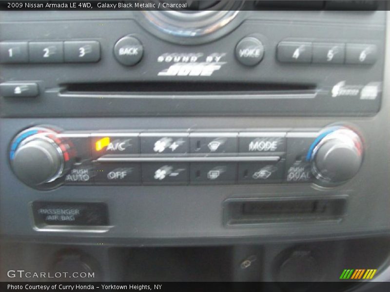 Galaxy Black Metallic / Charcoal 2009 Nissan Armada LE 4WD