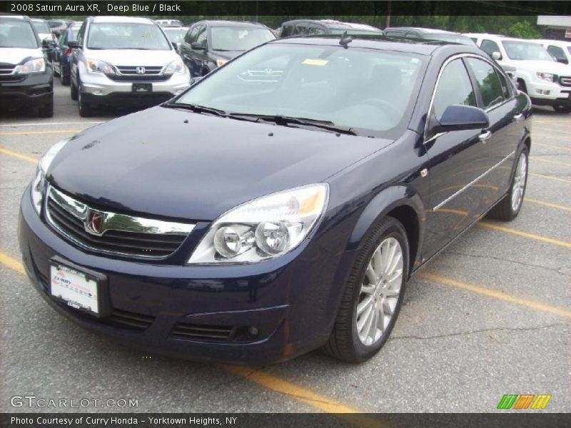 Deep Blue / Black 2008 Saturn Aura XR