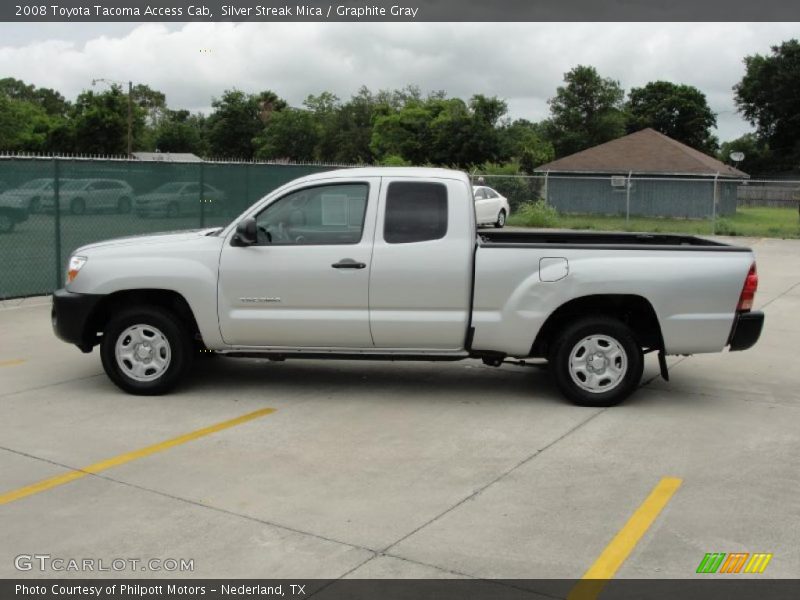 Silver Streak Mica / Graphite Gray 2008 Toyota Tacoma Access Cab