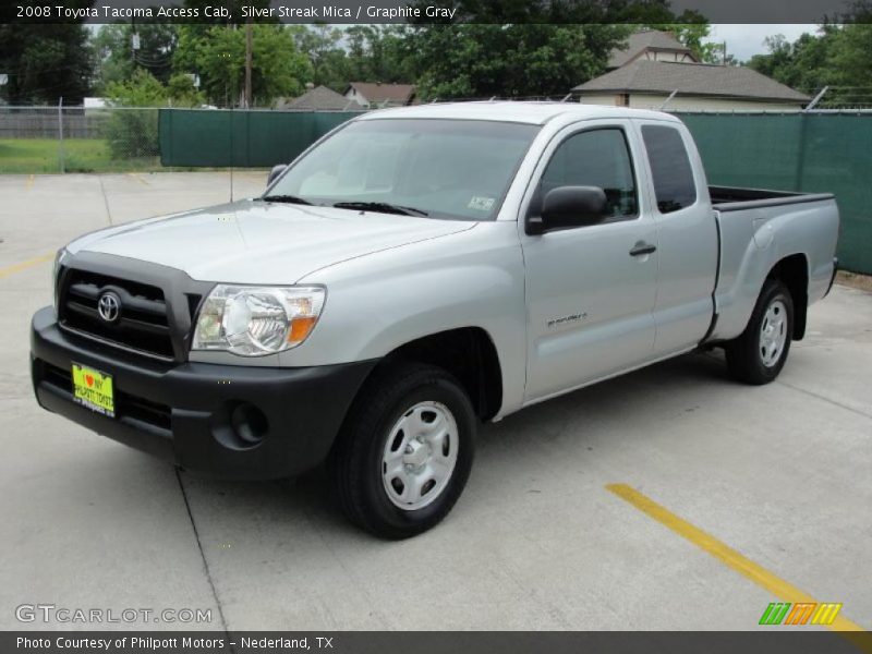 Silver Streak Mica / Graphite Gray 2008 Toyota Tacoma Access Cab