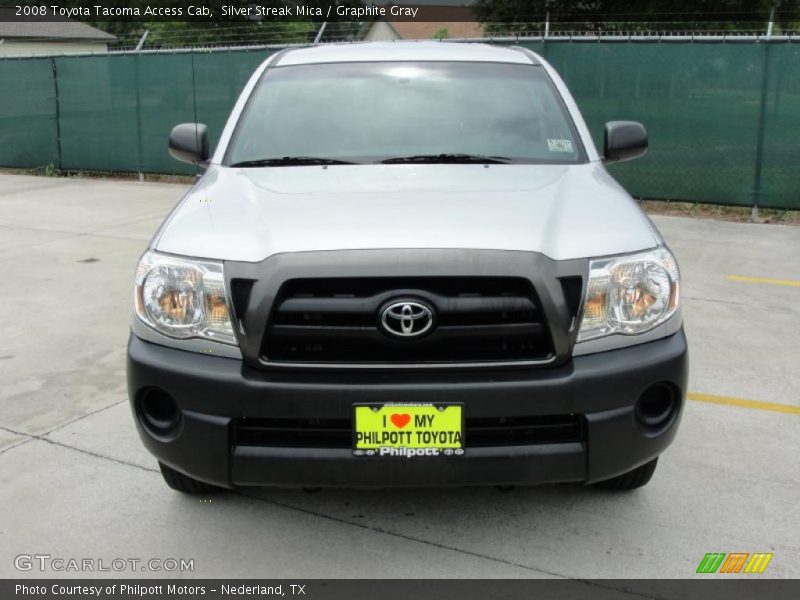 Silver Streak Mica / Graphite Gray 2008 Toyota Tacoma Access Cab