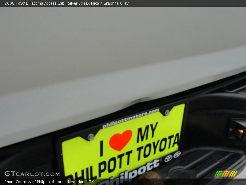 Silver Streak Mica / Graphite Gray 2008 Toyota Tacoma Access Cab