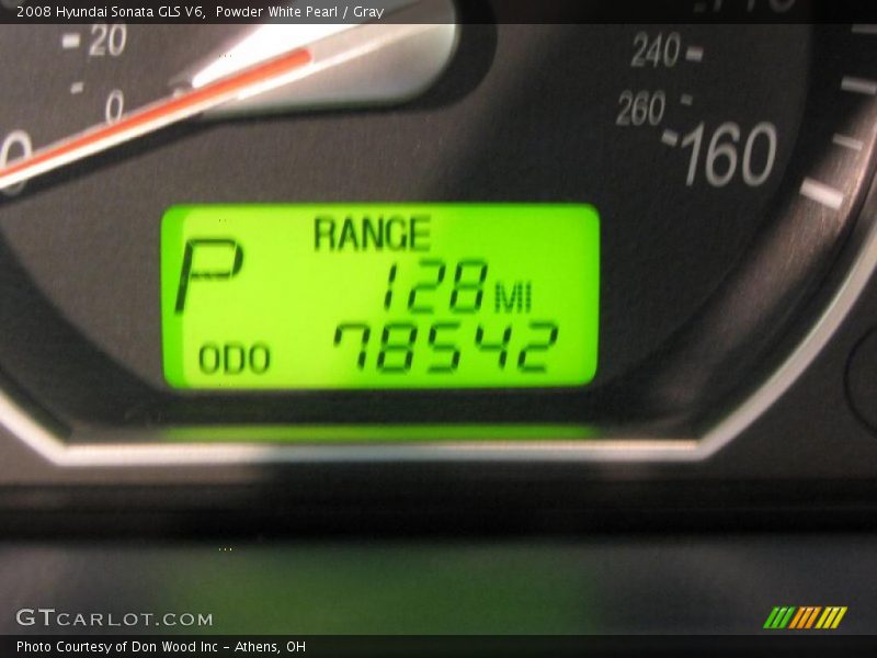 Powder White Pearl / Gray 2008 Hyundai Sonata GLS V6