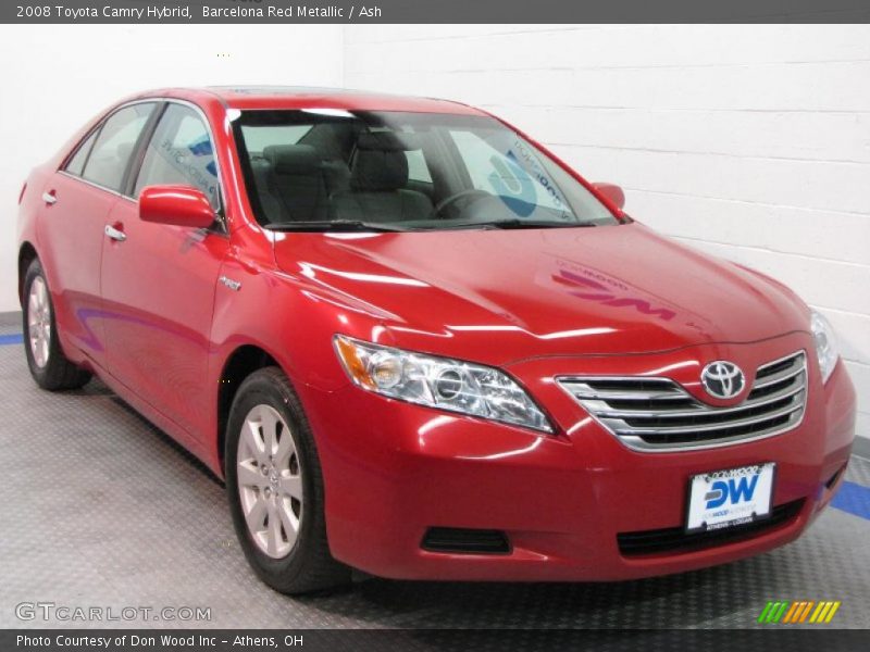 Barcelona Red Metallic / Ash 2008 Toyota Camry Hybrid