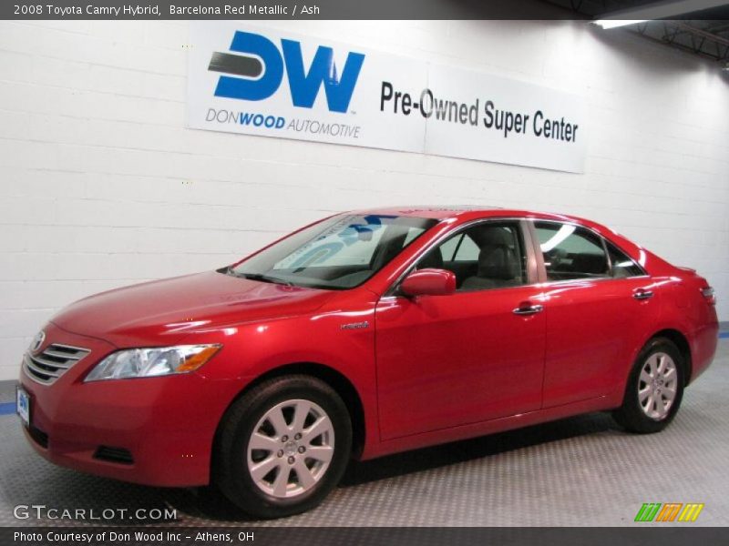 Barcelona Red Metallic / Ash 2008 Toyota Camry Hybrid