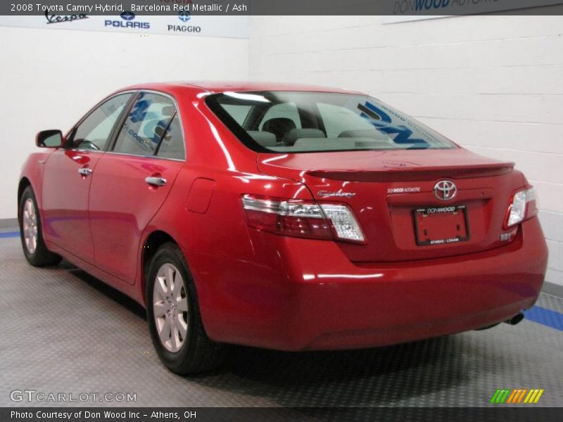 Barcelona Red Metallic / Ash 2008 Toyota Camry Hybrid