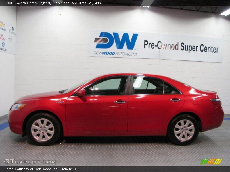 Barcelona Red Metallic / Ash 2008 Toyota Camry Hybrid