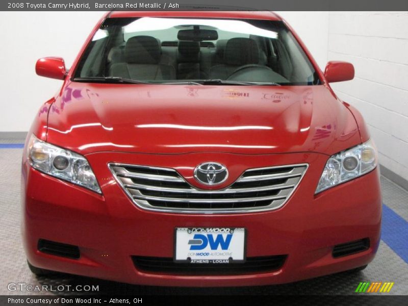 Barcelona Red Metallic / Ash 2008 Toyota Camry Hybrid