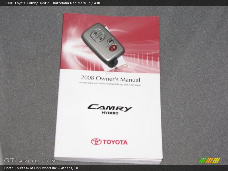 Barcelona Red Metallic / Ash 2008 Toyota Camry Hybrid