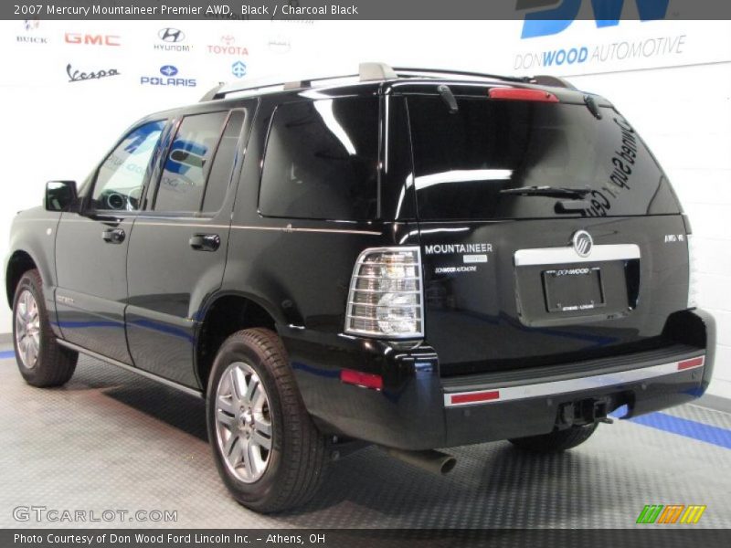Black / Charcoal Black 2007 Mercury Mountaineer Premier AWD