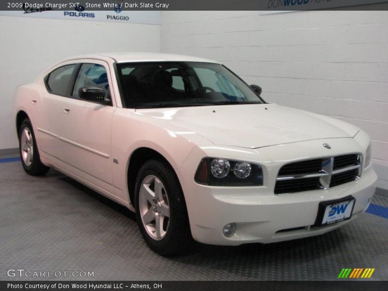 Stone White / Dark Slate Gray 2009 Dodge Charger SXT
