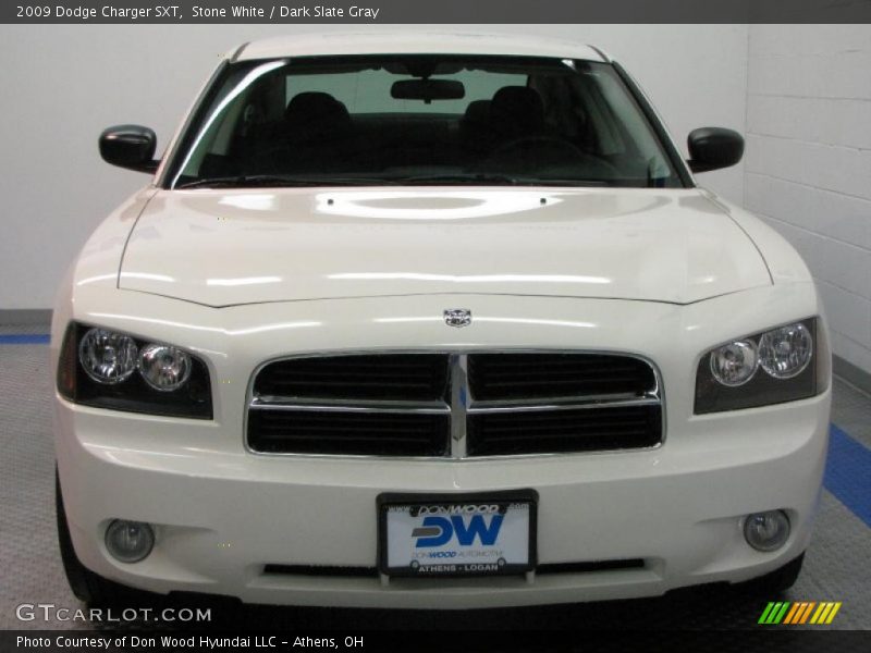 Stone White / Dark Slate Gray 2009 Dodge Charger SXT
