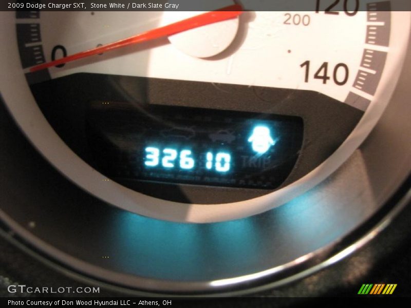 Stone White / Dark Slate Gray 2009 Dodge Charger SXT