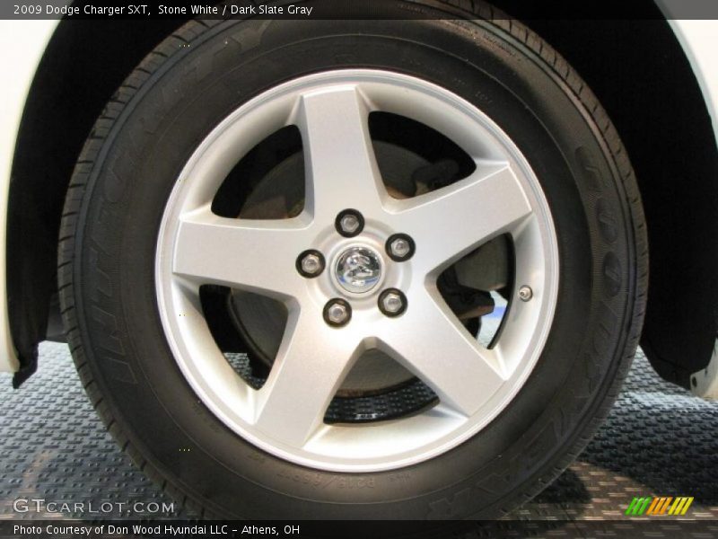 Stone White / Dark Slate Gray 2009 Dodge Charger SXT