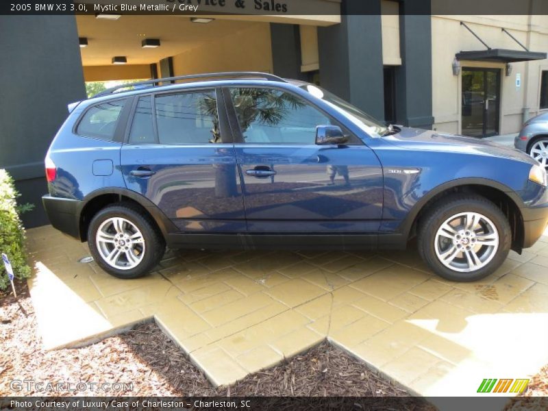 Mystic Blue Metallic / Grey 2005 BMW X3 3.0i