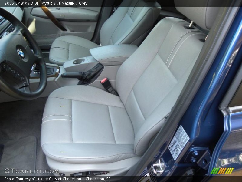 Mystic Blue Metallic / Grey 2005 BMW X3 3.0i