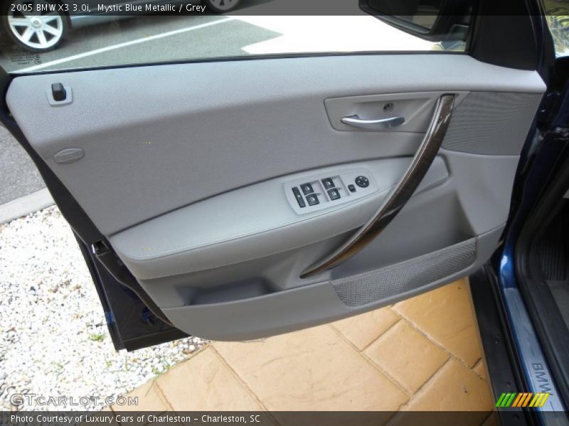 Mystic Blue Metallic / Grey 2005 BMW X3 3.0i
