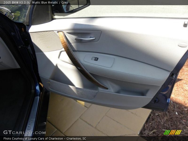 Mystic Blue Metallic / Grey 2005 BMW X3 3.0i