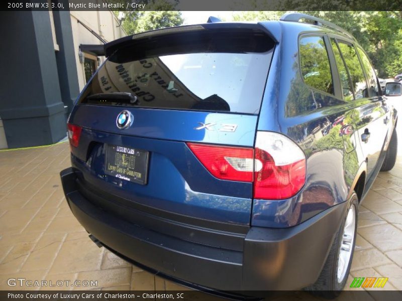 Mystic Blue Metallic / Grey 2005 BMW X3 3.0i