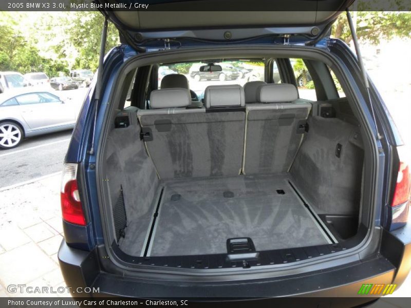 Mystic Blue Metallic / Grey 2005 BMW X3 3.0i