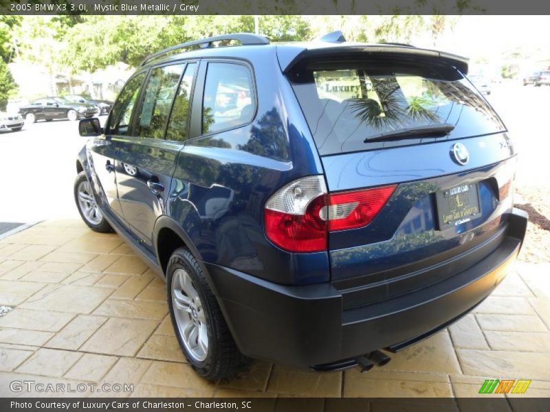 Mystic Blue Metallic / Grey 2005 BMW X3 3.0i