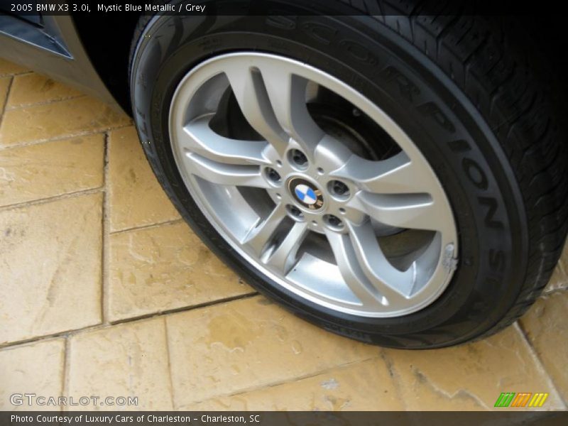 Mystic Blue Metallic / Grey 2005 BMW X3 3.0i